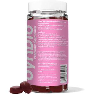 Synbio Pregnancy Gummies | Prenatal Multivitamin with Folic Acid, Vitamin D3, B12, Zinc & More | Gelatin Free, Vegetarian, Nut Free | 60 Mixed Berry Gummies for Daily Pregnancy Support