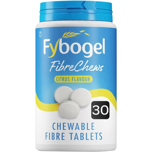 Fybogel Citrus Fibre Chews, 30 Tablets - Constipation Relief, Maintains Regularity