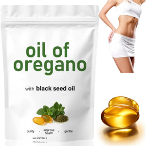 Oil of Oregano Softgels,Blackseed Oil Organic Ca/Psules,O/Il of Oregano with Black Seed Oils,2 in 1 Oregano O/Il with Black Seed Oi/L,Origano Organic Oi/L Ca/Psules,Safety of Ingredient,For Women Body
