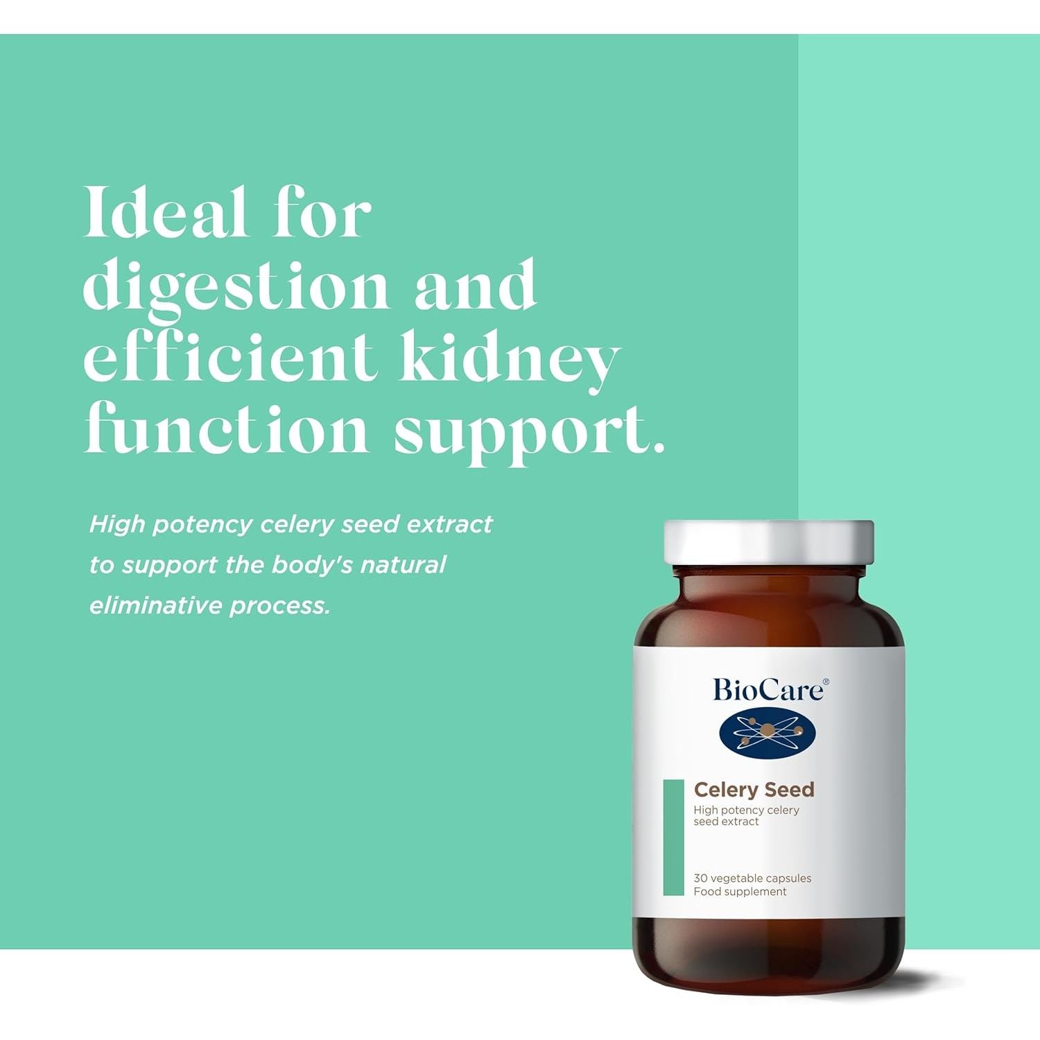 Biocare Celery Seed Extract - Supports the Body'S Natural Eliminative Process - 30 Capsules