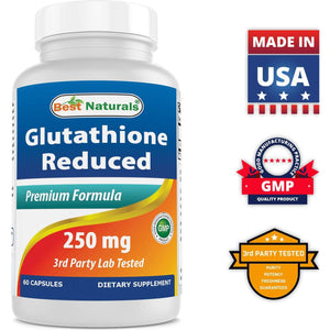 Best Naturals L-Glutathione 250 Mg 60 Capsules