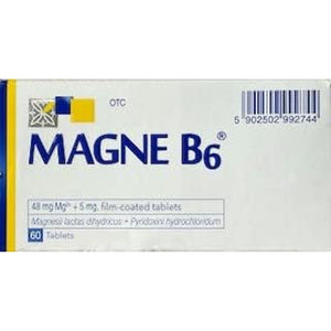 Magne B6 N50 Tab - Relief for Nervousness, Irritability, Mild Anxiety, Hypomagnesemia & Cramps