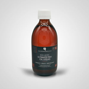 PRP Supplements Ultimate Fish Oil Liquid | 300Ml High Strength Omega 3 Fish Oil with EPA, DHA, Coq10, GLA, Vitamins A, D and K2