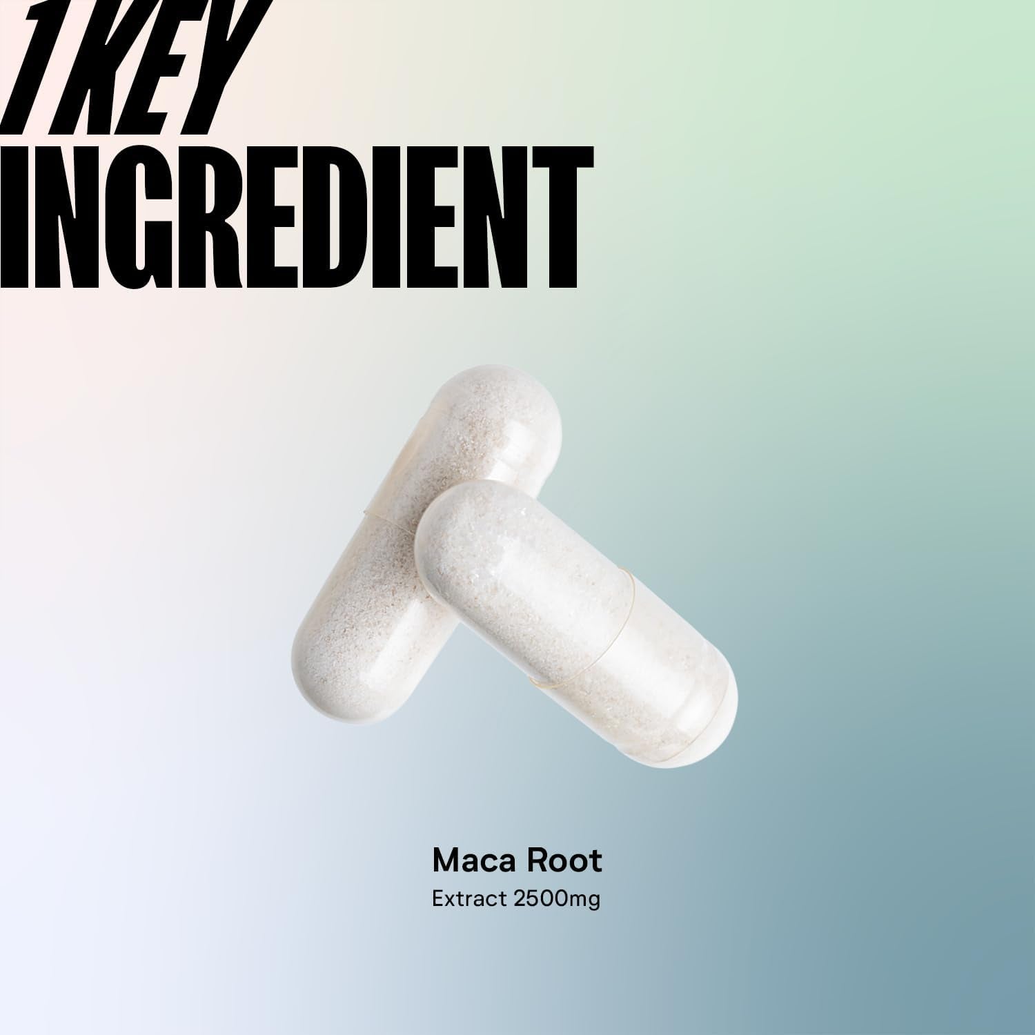 Numan - Maca Root Capsules for Men 2500Mg - High Strength Peruvian Maca Supplement - 60 Vegan Capsules Non-Gmo