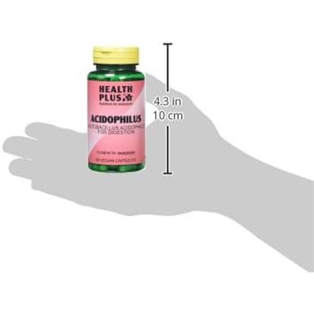 Health plus Acidophilus Probiotic Digestive Health Supplement - 90 Capsules