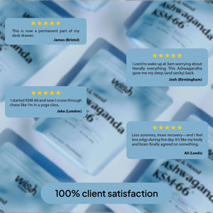 Wish Fusion Ashwagandha 3000Mg 90 Vegan Tablets - Ashwagandha High Strength for Stress Relief, Deeper Sleep, Calmness, Focus & Hormonal Balance Ashwaganda KSM 66 Complex - UK Made