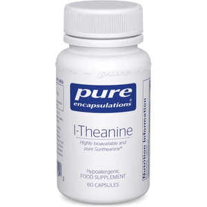 Pure Encapsulations L-Theanine - Hypoallergenic Active Green Tea Extract Supplement - 60 Capsules