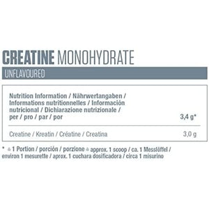 Dymatize Creatine Monohydrate Unflavoured Powder 500G - 100% Creapure Creatine - Aminosäure - Kreatin