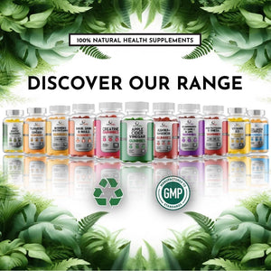 Creatine Monohydrate Gummies 5000Mg with 1000Mg Bcaas | Vegan & Sugar Free | 90 Premium Gummies | Mixed Berry Flavour | Health Candy Supplement