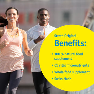 Strath Original Liquid Herbal Health Tonic - 61 Vital Nutrients, Vitamins, Minerals & Amino Acids, Swiss Made Natural Supplement Yeast, Daily Nutritional & Digestion Support Multivitamins for Adults