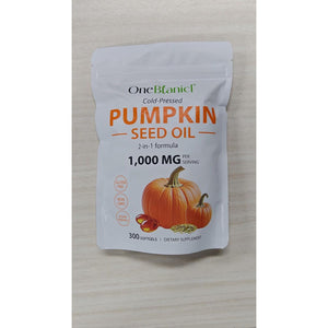 Pumpkin Seed Oil Capsules 1000Mg per Serving - 300 Softgels for Hair & Urinary Support - 2-In-1 Formula, Rich in Zinc & Omega Fatty Acids - Easy-To-Swallow, Vegan