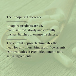 INNOPURE Acidophilus Probiotic & Prebiotic Supplements 120 Capsules (Pure-Fill) No Fillers or Binders - Lactobacillus Acidophilus Complex for Gut & Digestive Health, 5 Billion CFU - UK Made