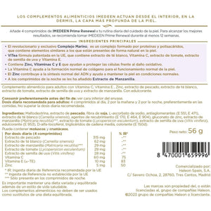 IMEDEEN Prime Renewal Anti-Aging Dietary Supplement — Vitea, Marine Complex, Vitamin C, E, and Zinc — Contributes to Collagen Formation — 120 Tablets