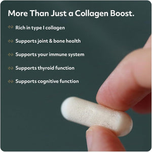Marine Collagen Capsules - High Strength Collagen Supplements for Women & Men - 1000Mg - Collagen Peptides - 60 Capsules (Not Collagen Powder/Collagen Tablets) - Protein Works