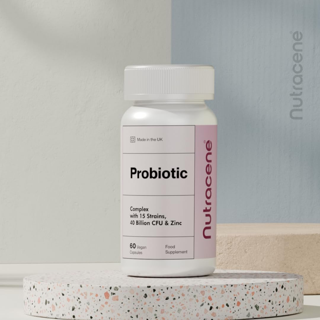 Advanced Probiotics 40 Billion CFU – 15-Strain Formula with 26B Acidophilus – Gut, Immune & Bowel Support – Made in the UK | GMP Standards | Vegan | Non-Gmo | Gluten & Dairy Free