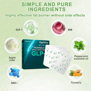 OPTIVIVE Concentrated Bursting Beads, GLP-1 Weight Loss Capsules, OPTIVIVE GLP-1 Essence Liquid Beads, NAD+ Pearls Serum, All-In-One GLP-1 Apple Bursting Beads, for All Body Types (2)