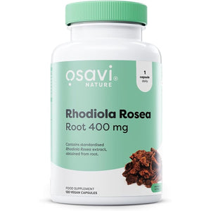 Osavi Rhodiola Rosea Root 400Mg – 120 Vegan Caps | Adaptogenic Support for Reducing Stress–Induced Fatigue and Enhancing Mental & Physical Wellbeing