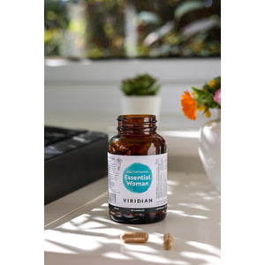 Viridian - Essential Woman Multivitamin - 60 Veg Caps | Bioavailable Nutrients & Botanical Extracts | Energy & Vitality, Tiredness & Fatigue, Skin & Hair | Nutritionist Formulated