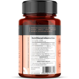 Ultra Pure Superba Krill Oil 500Mg X 240 Capsules (2 Bottles) - Sourced in the Unpolluted Waters of the Antarctic. Providing a Rich Supply of Astaxanthin and Omega 3