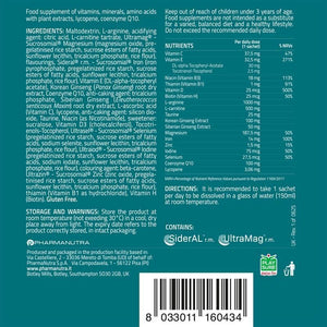Pharmanutra Apportal Multivitamin & Mineral Supplement – 19 Nutrients for Energy, Immunity & Muscle Recovery,Sucrosomial Iron, Magnesium, Zinc, Iodine, Selenium & Vitamins, High Absorption, 14 Sachets
