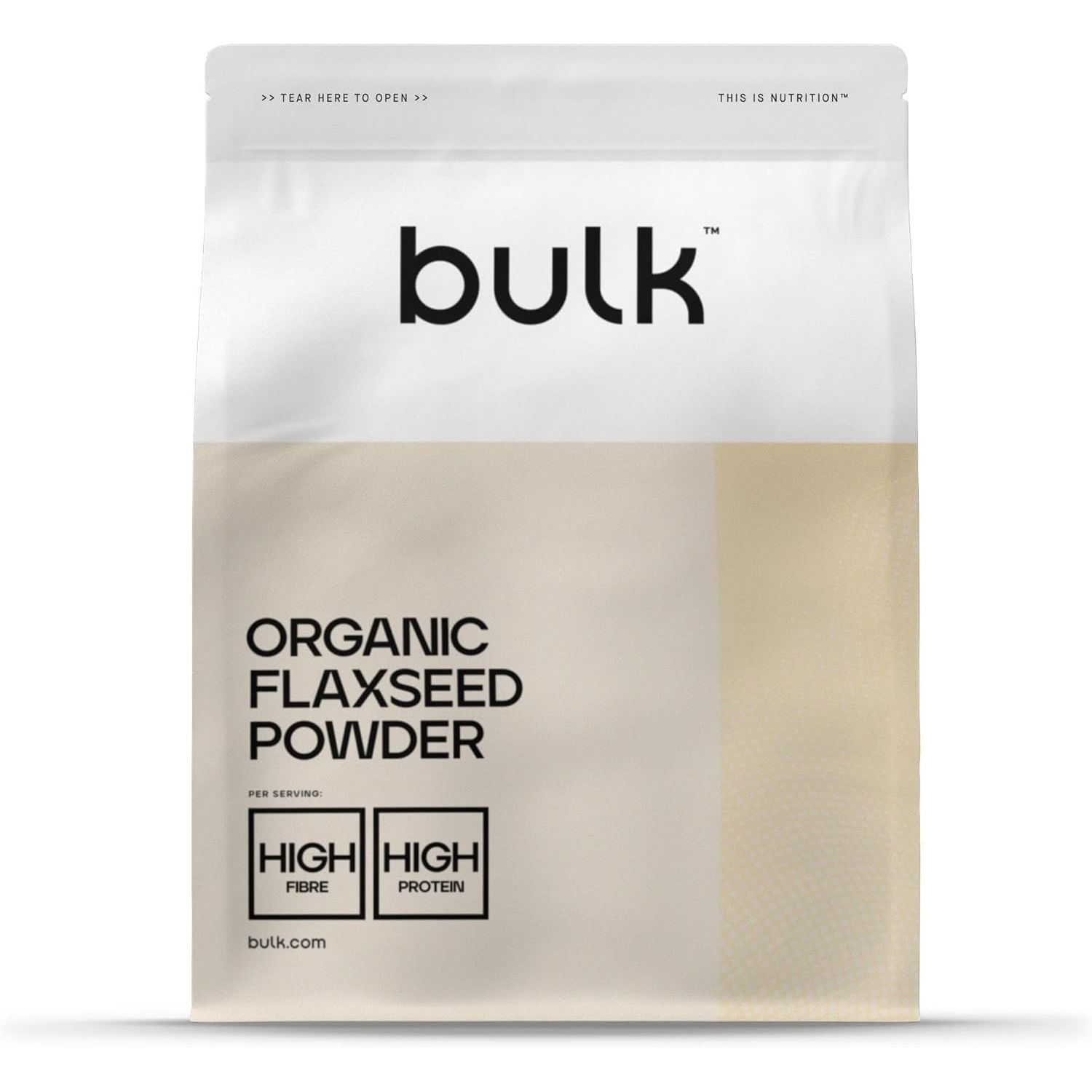 Bulk Organic Flaxseed Powder, 500 G, Packaging May Vary