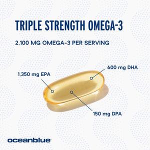 Ocean Blue Omega 2100 Nutritional Supplement, 60 Count
