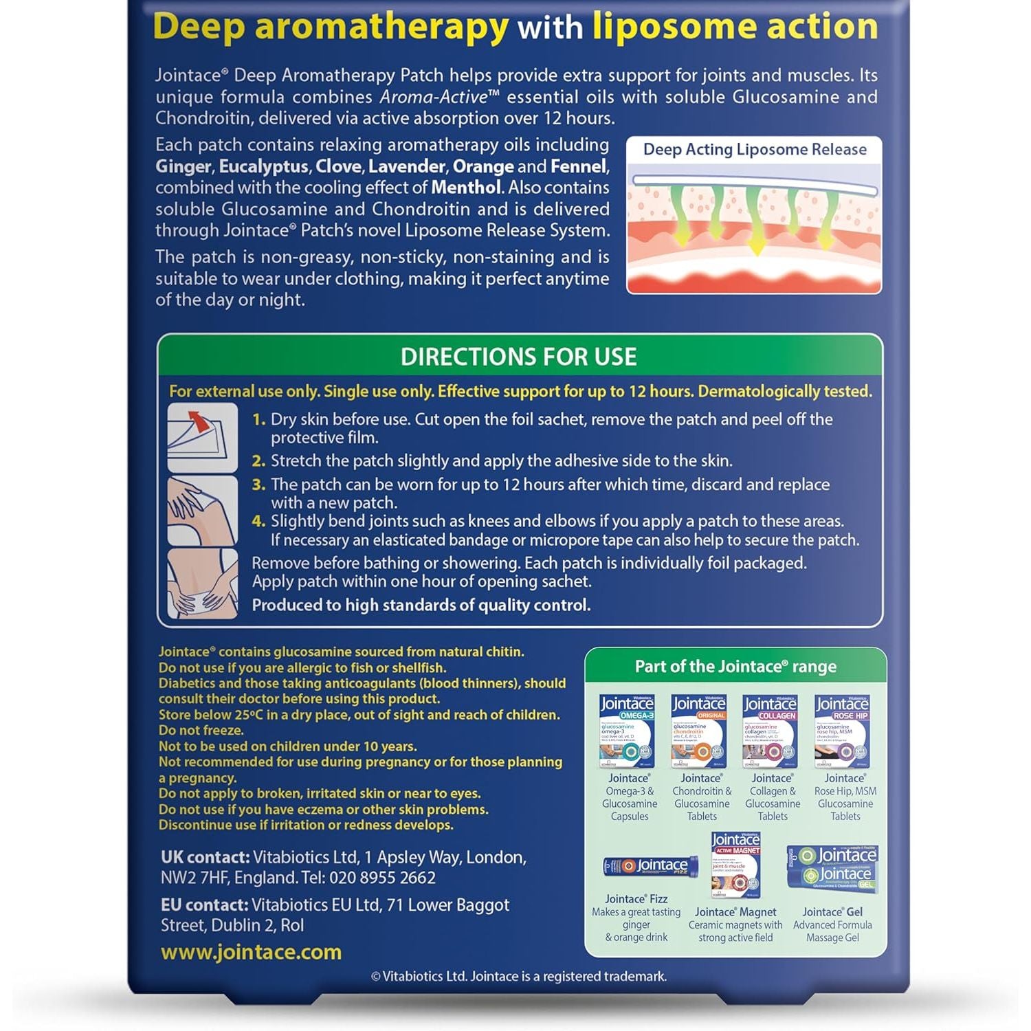 Vitabiotics Jointace Patch - 8 Pack