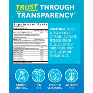 Zenwise Health Digestive Enzymes + Probiotics for Gut Health - 100 Count