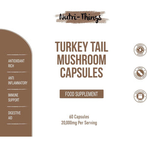Turkey Mushroom Capsules (Pack of 60)