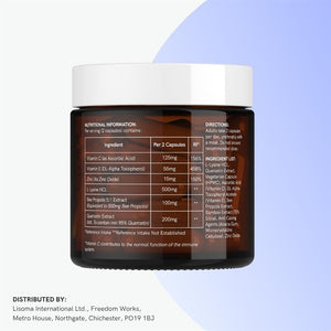 Dr Sosnowski'S L-Lysine & Propolis Supplements | High Potency L Lysine Immune Support Formula with 5:1 Propolis Extract, Quercetin, VIT C, VIT E and Zinc