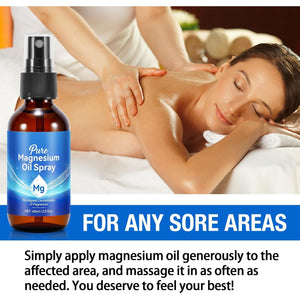 Premium Magnesium Oil Spray - 100% Pure, Natural & Fast-Absorbing Topical Solution for Muscle Relief, Joint Pain, and Relaxation 60ML