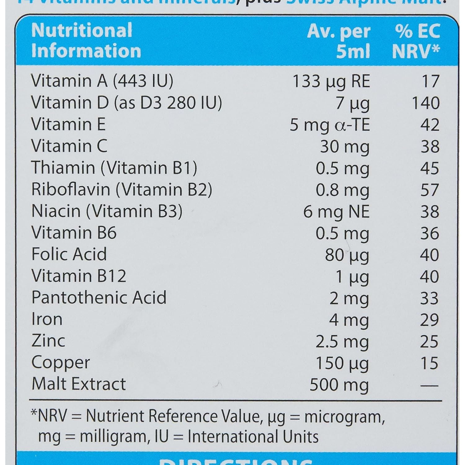 Vitabiotics Wellbaby Infant Liquid from 6 Months to 4 Years, 150Ml