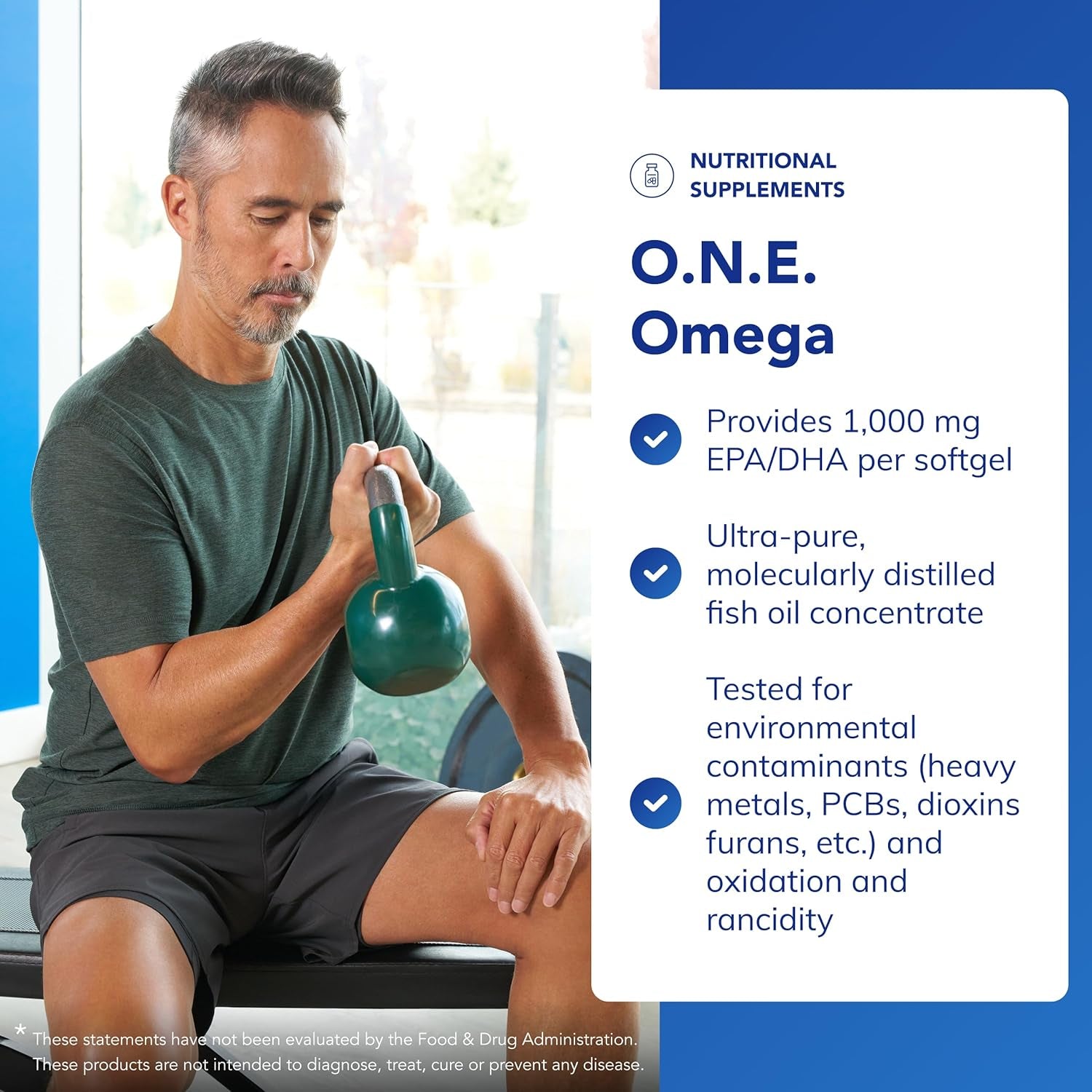 Pure Encapsulations O.N.E. Omega - 1000Mg EPA/DHA - Fish Oil Supplement for Heart Health and Brain Function - 30 Softgel Capsules