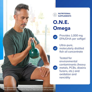 Pure Encapsulations O.N.E. Omega - 1000Mg EPA/DHA - Fish Oil Supplement for Heart Health and Brain Function - 30 Softgel Capsules