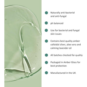 Benatural Essentials Premium Colloidal Silver Aloe Hydrogel 100G | Soothing Gel for Minor Burns, Scratches and Rashes | Antibacterial & Antifungal | PH Balanced | Manufactured in the UK