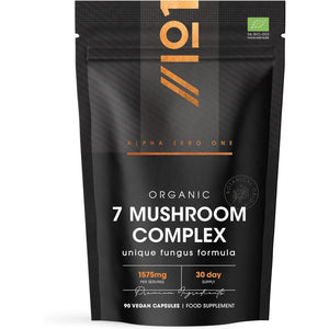 Organic Mushroom Complex 1575Mg - 90 Capsules - Reishi, Cordyceps, Lion'S Mane, White Fungus, Maitake, Shitake & Chaga (1 Month Supply) by Alpha01