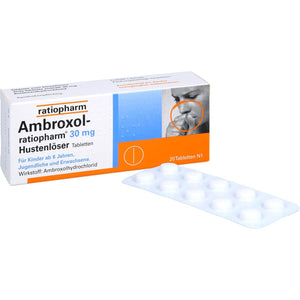 Ambroxol-Ratiopharm 30 Mg Hustenlöser Tabletten, 20 Pcs. Tablets