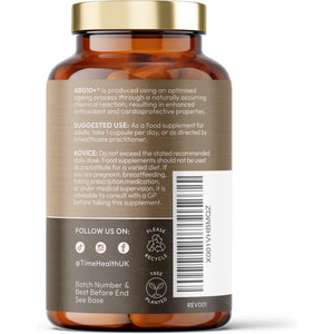 Aged Black Garlic Extract (Fermented) - 320Mg - Clinically Proven ABG10+ - Patented Formula - Standardised S-Alyll-Cysteine (SAC) - Vegan - UK Made (120 Count (Pack of 1))