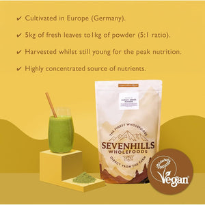 Sevenhills Wholefoods Organic European Barley Grass Powder 200G