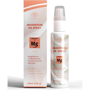 Magnesium Oil Spray 100Ml | Natural Repair Magnesium Spray for Sleep, Restless Legs, Sore Muscles | Menopause Relief | Vegan | by Hellenia