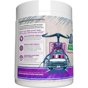 Ehplabs X Ghostbusters Frozen Empire: Oxygreens Super Greens Powder Superfood - Spirulina & Greens Supplement W/Prebiotic Fibre, Antioxidants & Immunity Support. Ecto Freeze (Grape Lollipop) 30 Serve