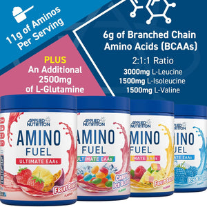 Applied Nutrition Amino Fuel - Amino Acids Supplement, EAA Essential Amino Acids Powder, Muscle Fuel & Recovery (390G - 30 Servings) (Fruit Burst) (New)