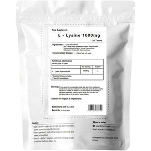Ukhealthhouse L-Lysine 1000Mg Tablets (120)