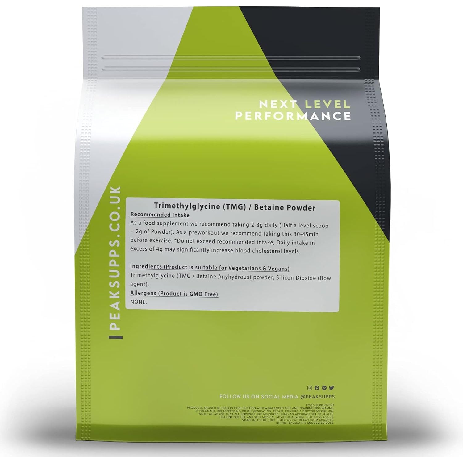 Betaine Anhydrous 500G | Trimethylglycine Powder | TMG High Strength