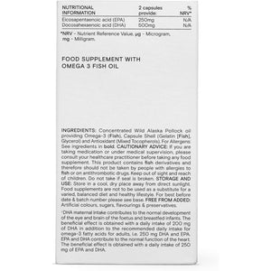 WILD NUTRITION Food-Grown® Pregnancy + New Mother Omega 3 | Omega 3 Pregnancy Vitamins for Women | Prenatal Omega 3 Pregnancy Supplement | Sustainably Sourced Essential Fatty Acids & DHA | 60 Capsules