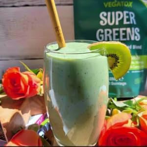Organic Super Greens Powder 50 Servings | Boost Energy, Digestion & Immunity | Green Powder Superfood | Vegan, 100% Natural & Alkaline | No Gluten, No Artificial Ingredients