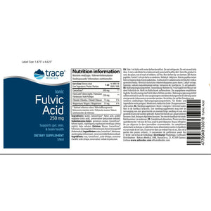 Trace Minerals Fulvic Acid | Liquid Ionic Fulvic Acid | 250 Mg | Intestine, Digestion, Skin, Brain | Mineral Complex 72+ Minerals and Trace Elements, Ph Balance, Muscle Endurance, Hydration