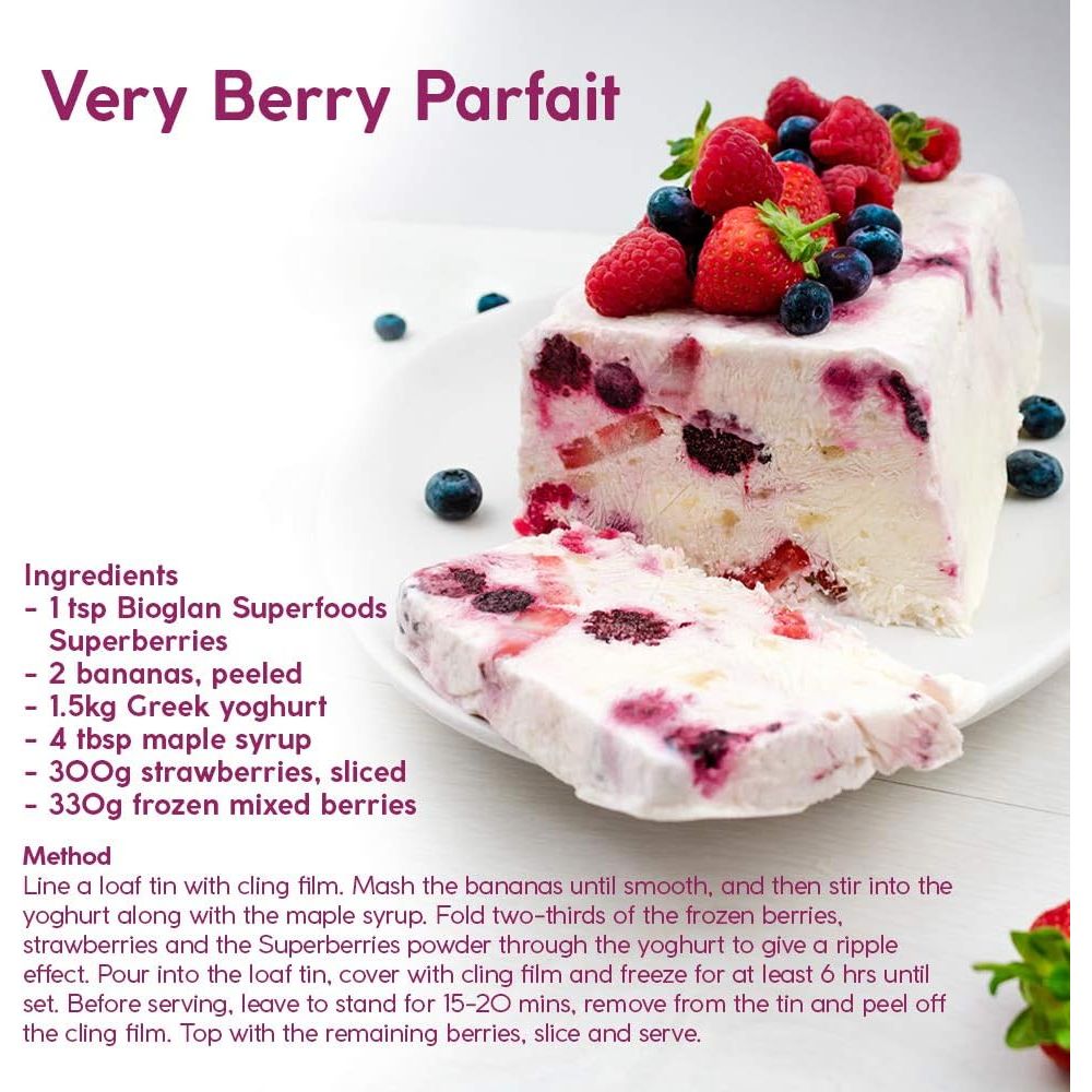 Bioglan Superfoods Superberries | Vitamin C | Manganese | 70G, Red, Pack of 1