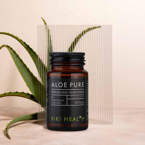 KIKI Health - Aloe Pure Capsules - 100% Freeze-Dried Aloe Ferox - Natural Digestive Cleanse & Gut Health Support - Bowel & Intestinal Health - Toxin Flush & Detox Supplement - 20 Capsules