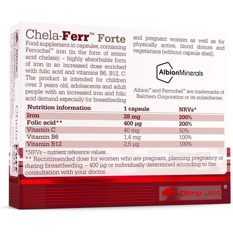 OLIMP Chela-Ferr Forte - 30 Capsules